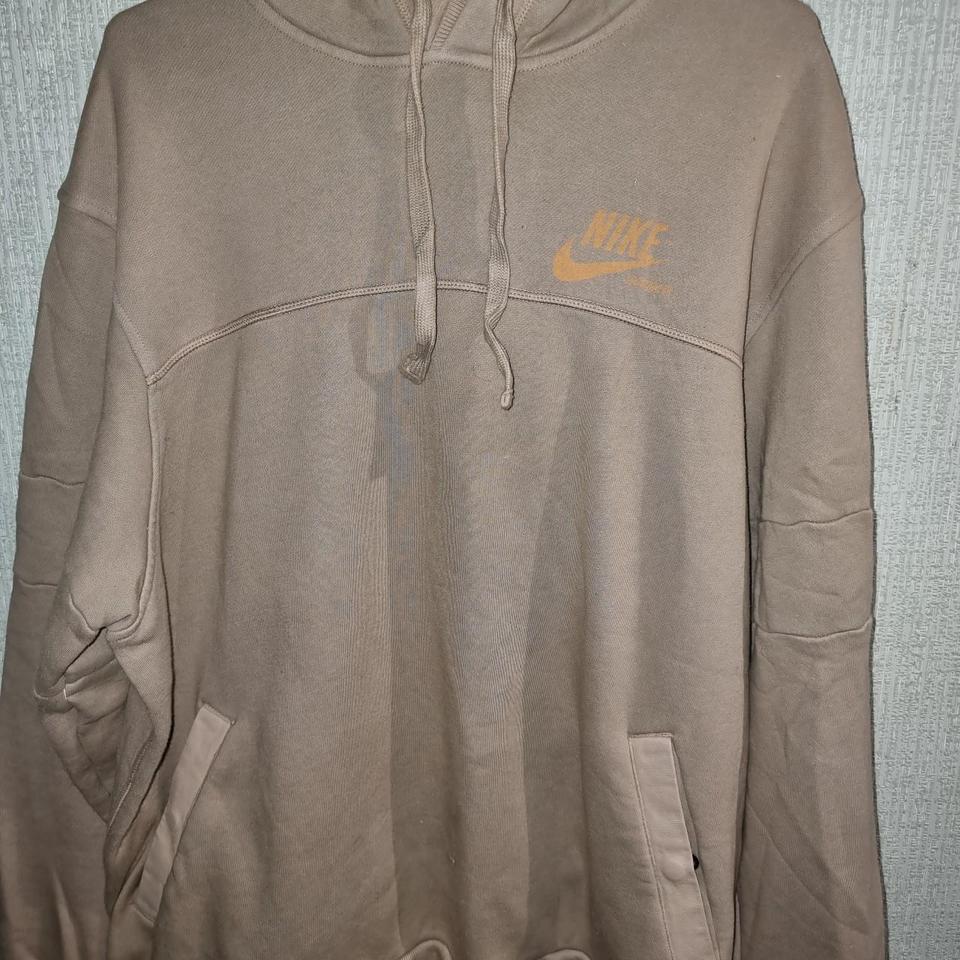 tan nike zip up