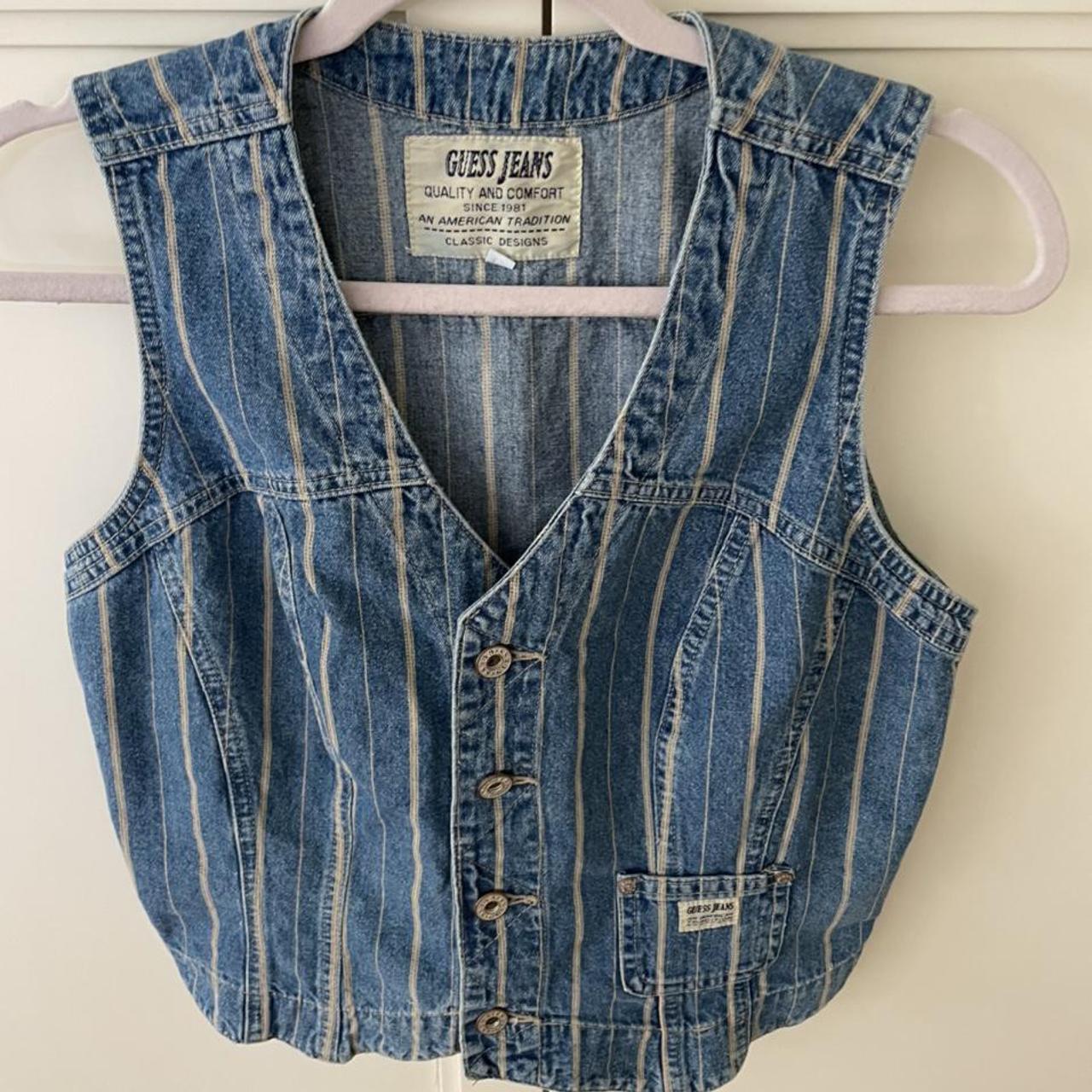 guess jeans vest