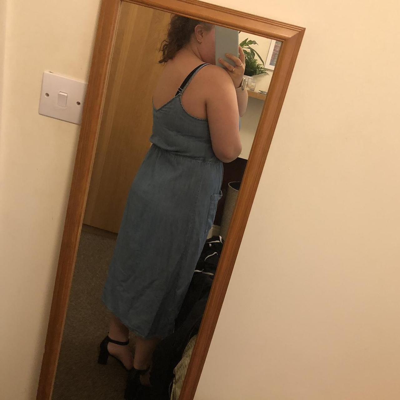 Papaya denim midi dress size 14. Lovely denim dress... Depop