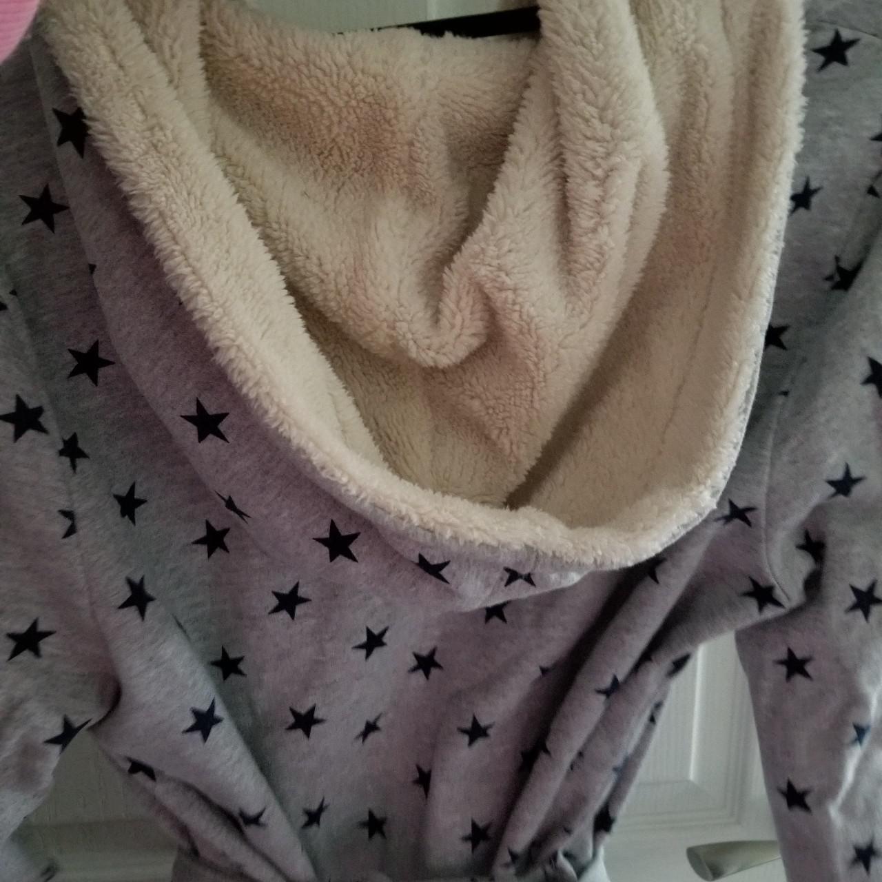 Topshop grey stars dressing gown S M Worn a few. Depop