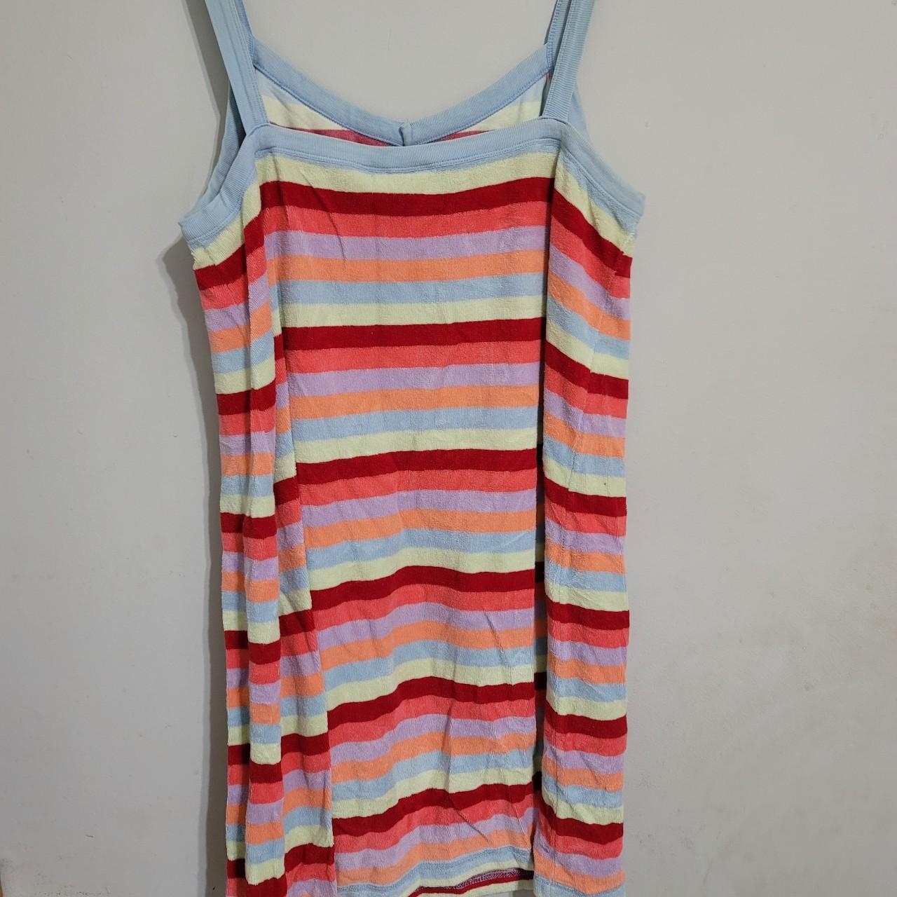 Womens Y2K Terry Cloth Swim Coverup Dress Nightgown... Depop