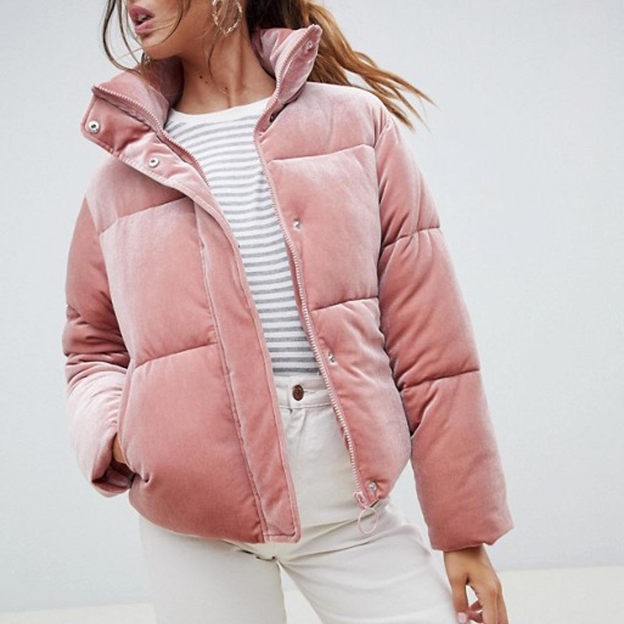 pink velvet coat