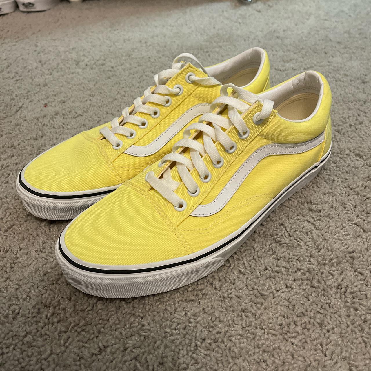 Brand new neon yellow vans in size mens 9.5 womens. Depop