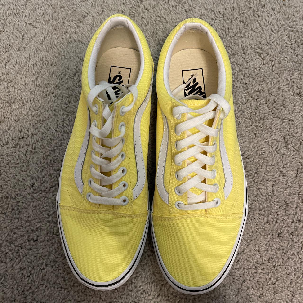 Brand new neon yellow vans in size mens 9.5womens - Depop