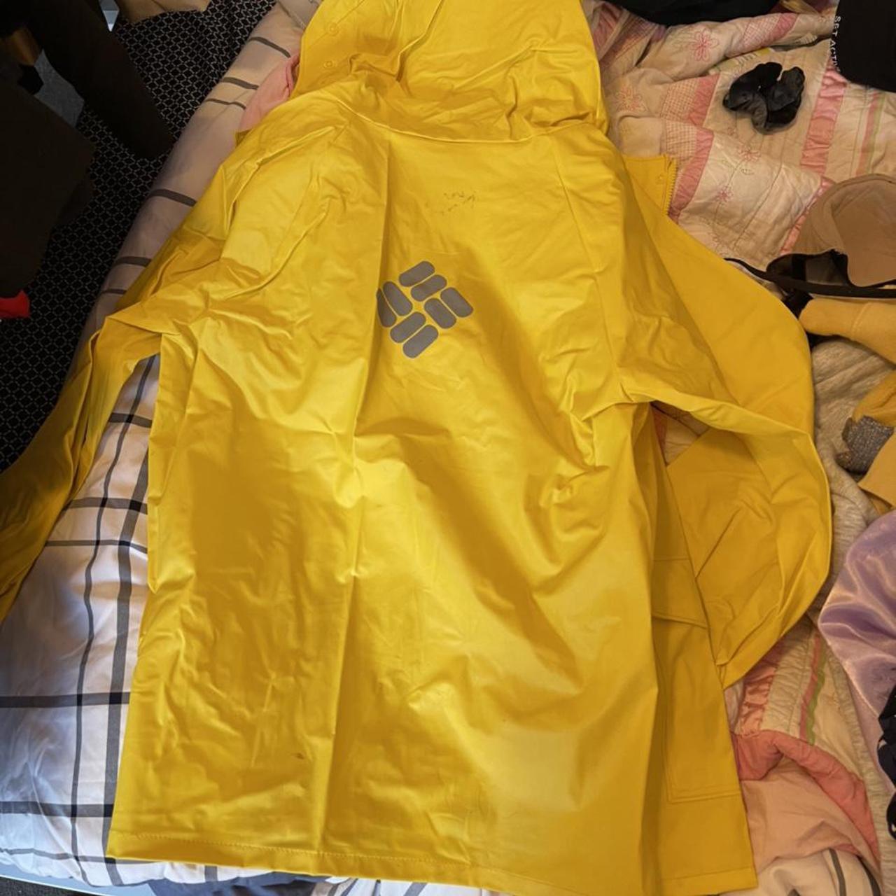Yellow Columbia rain proof set Size large youth.... Depop