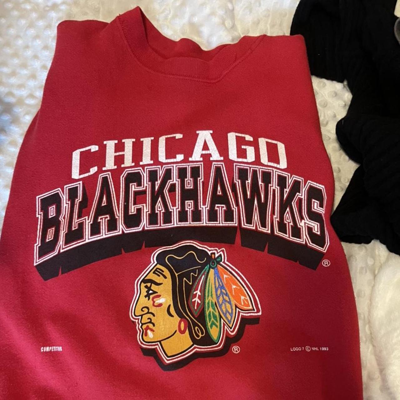 Vintage 1994 NHL Chicago Blackhawks AOP Made In USA - Depop