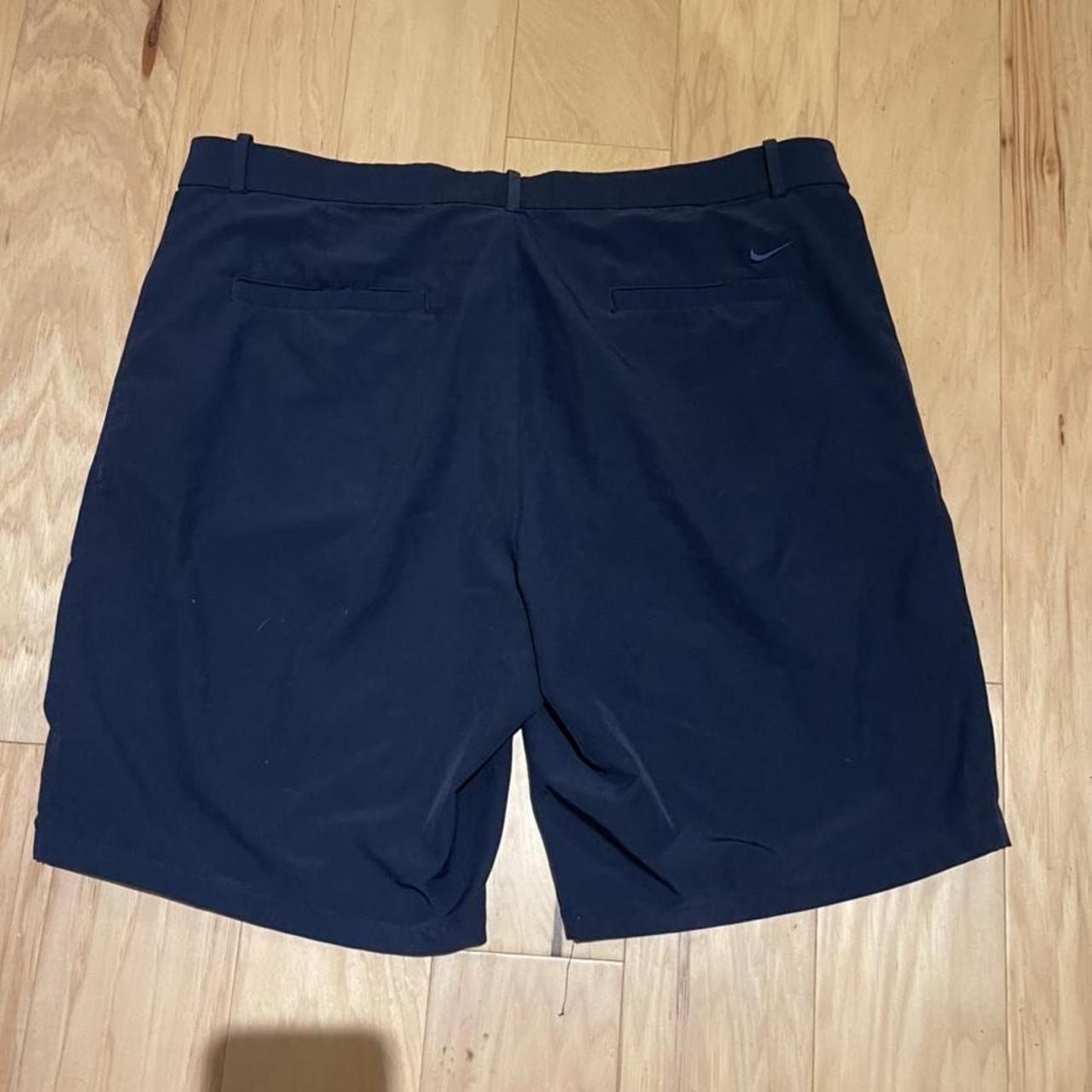 Nike Navy blue athletic shorts Tag size 38 Waist... - Depop