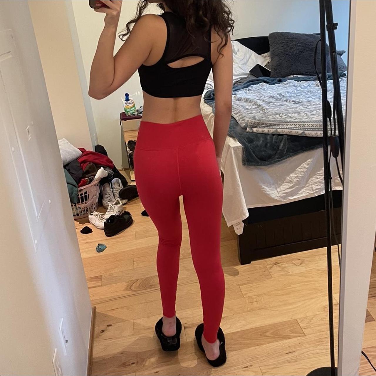 Fabletics red leggings hotsell