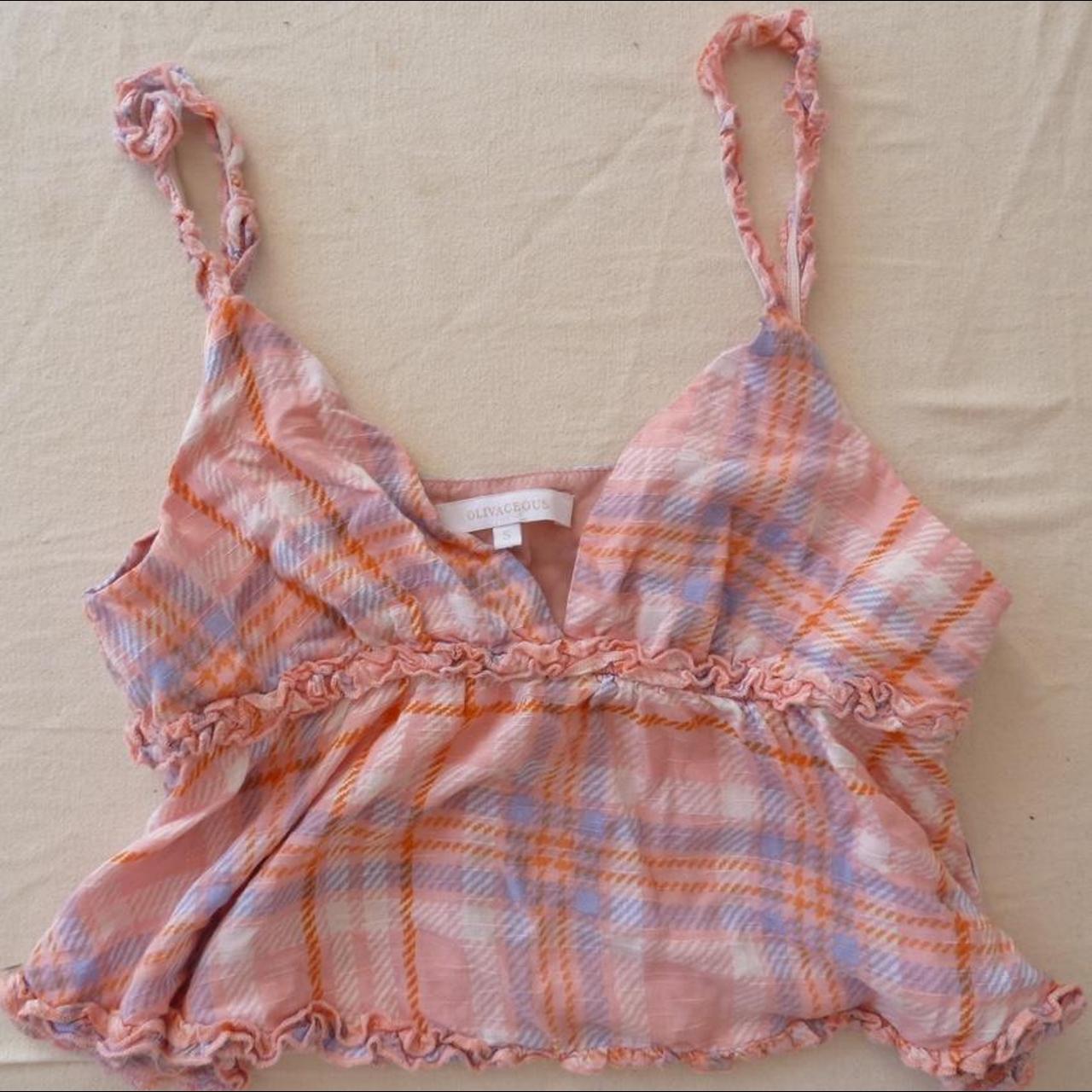 Mudd Clothing Women's Pink and Orange Vest