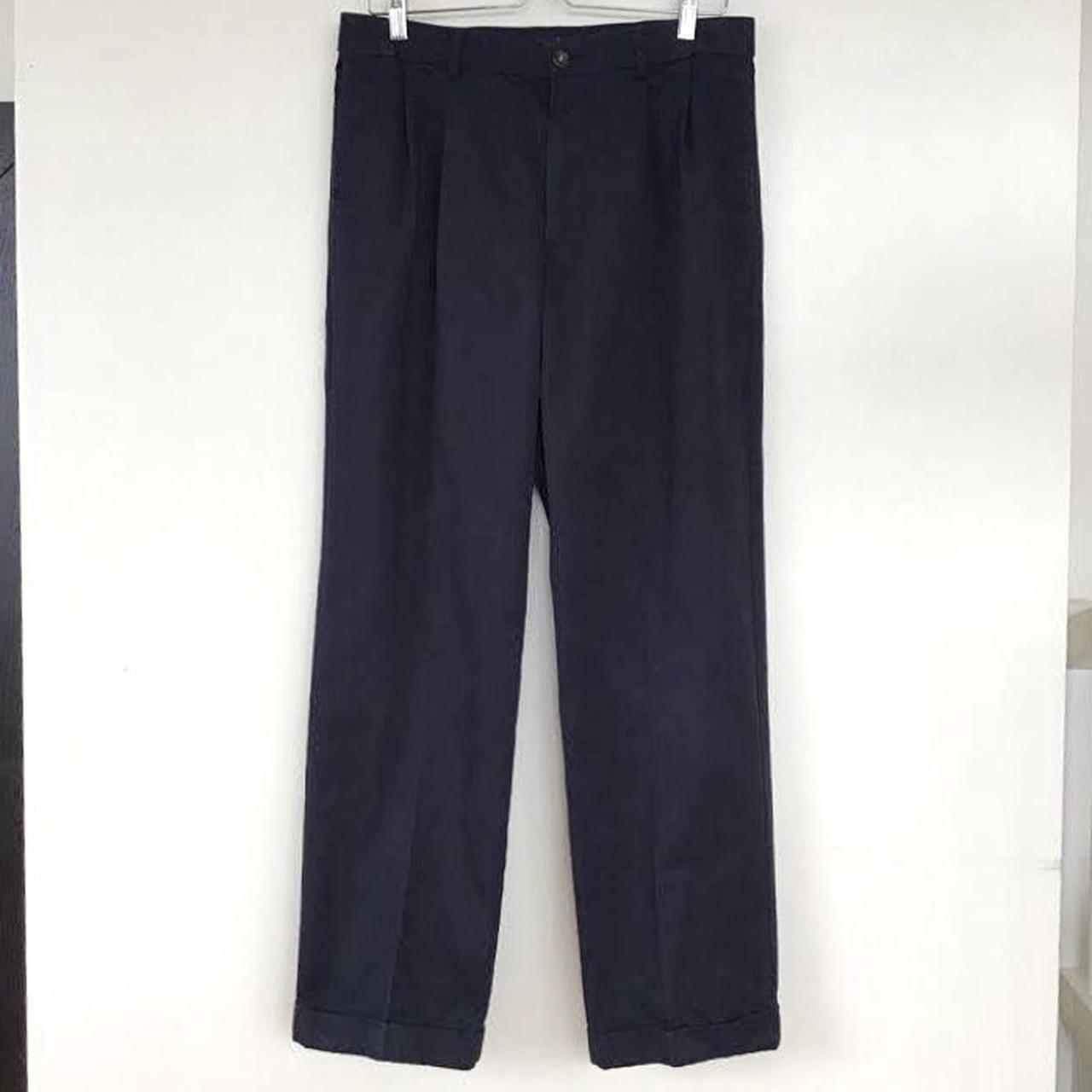 Dockers Men's Navy and Blue Trousers