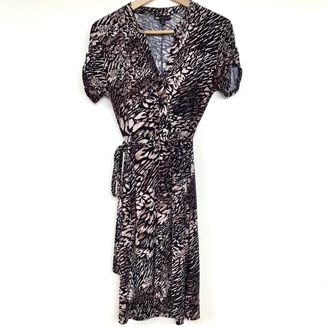 Zara Women's Black and Brown Dress