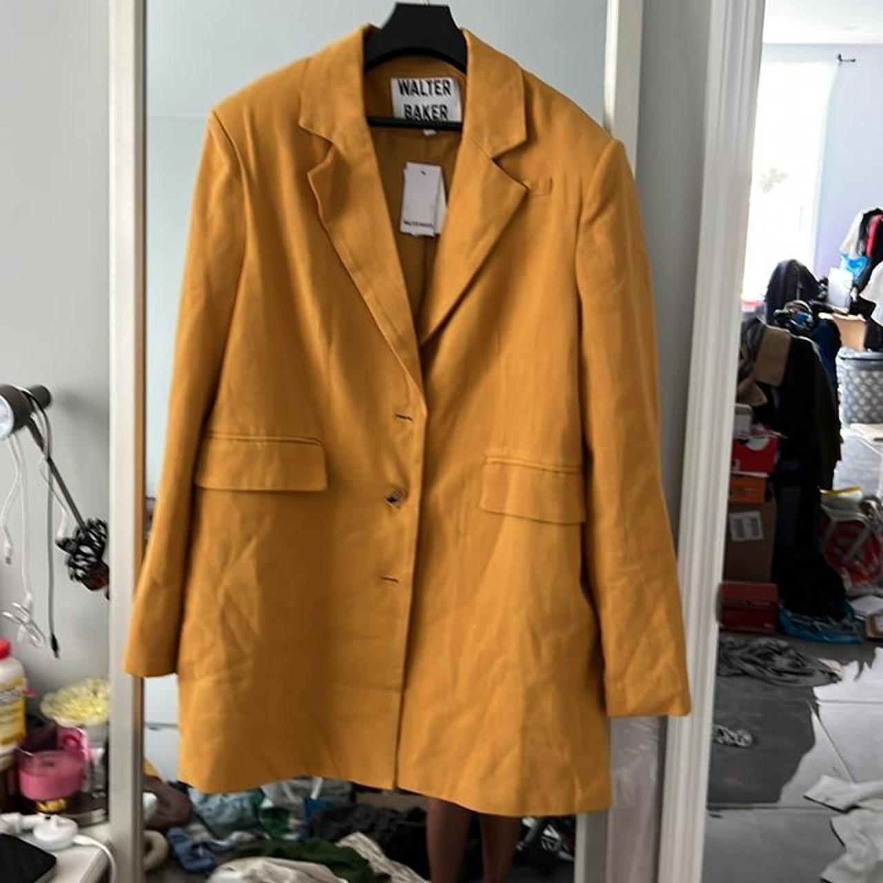 Zara mustard clearance blazer