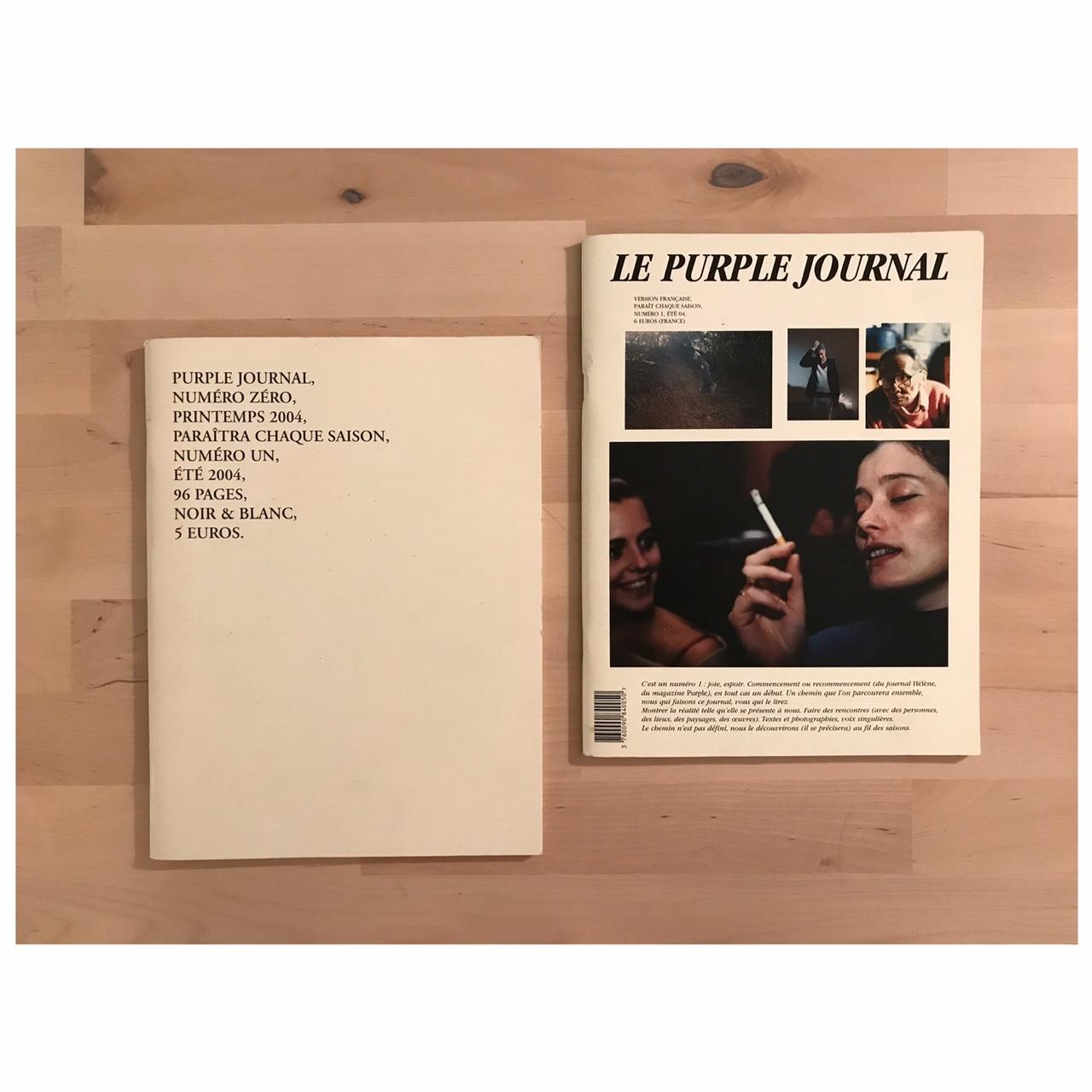 purple journal numero zero 創刊号