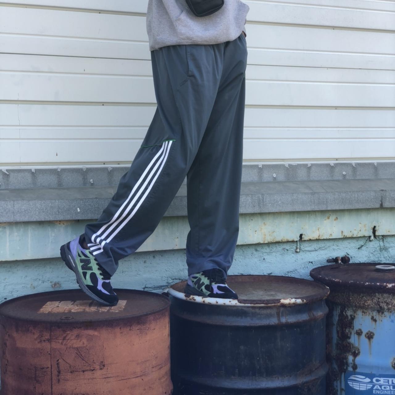 Super smooth Adidas Joggers Men’s XL Loose fit Lime... Depop