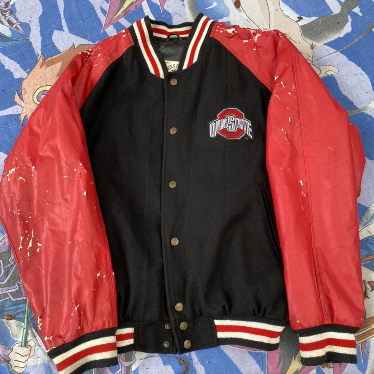 Super Sick VTG Leather Ohio State Buckeyes... - Depop