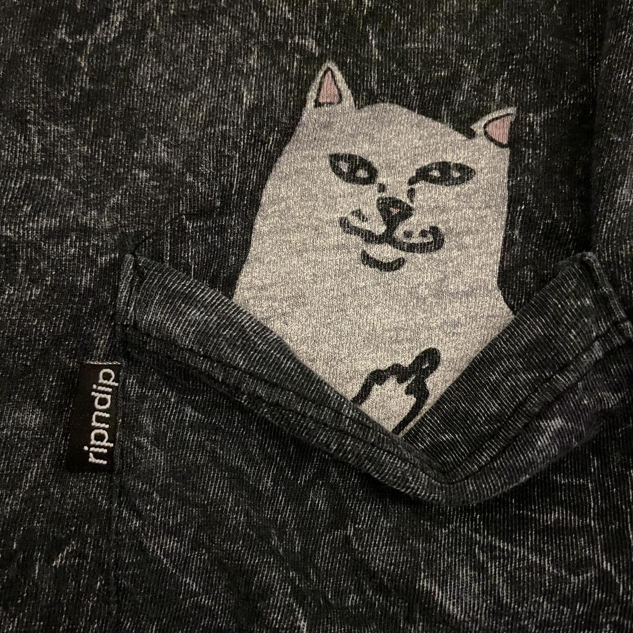 RIPNDIP Nermal middle finger cat pocket acid Depop