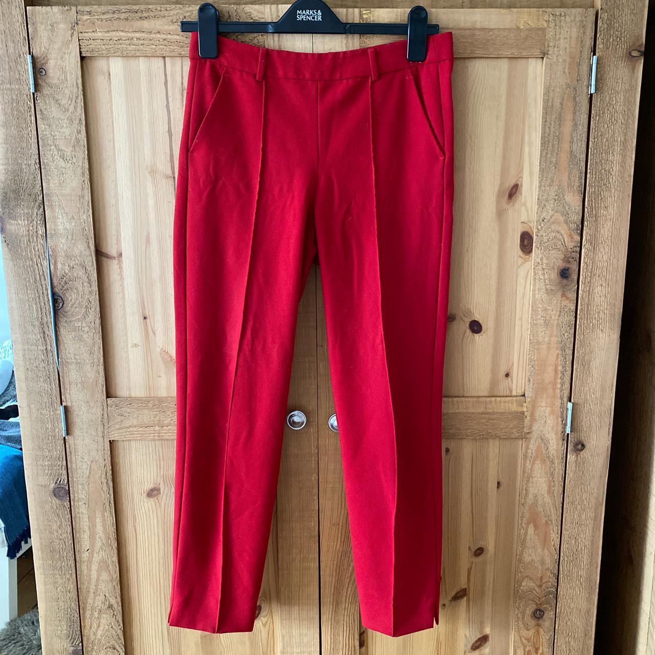 French Connection Women's Red Trousers | Depop