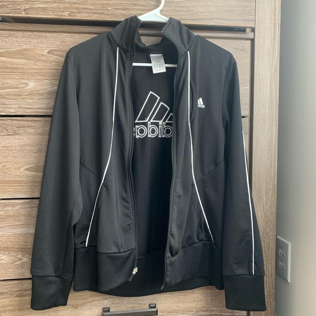 Super cute black adidas jacket! Love this but just... - Depop