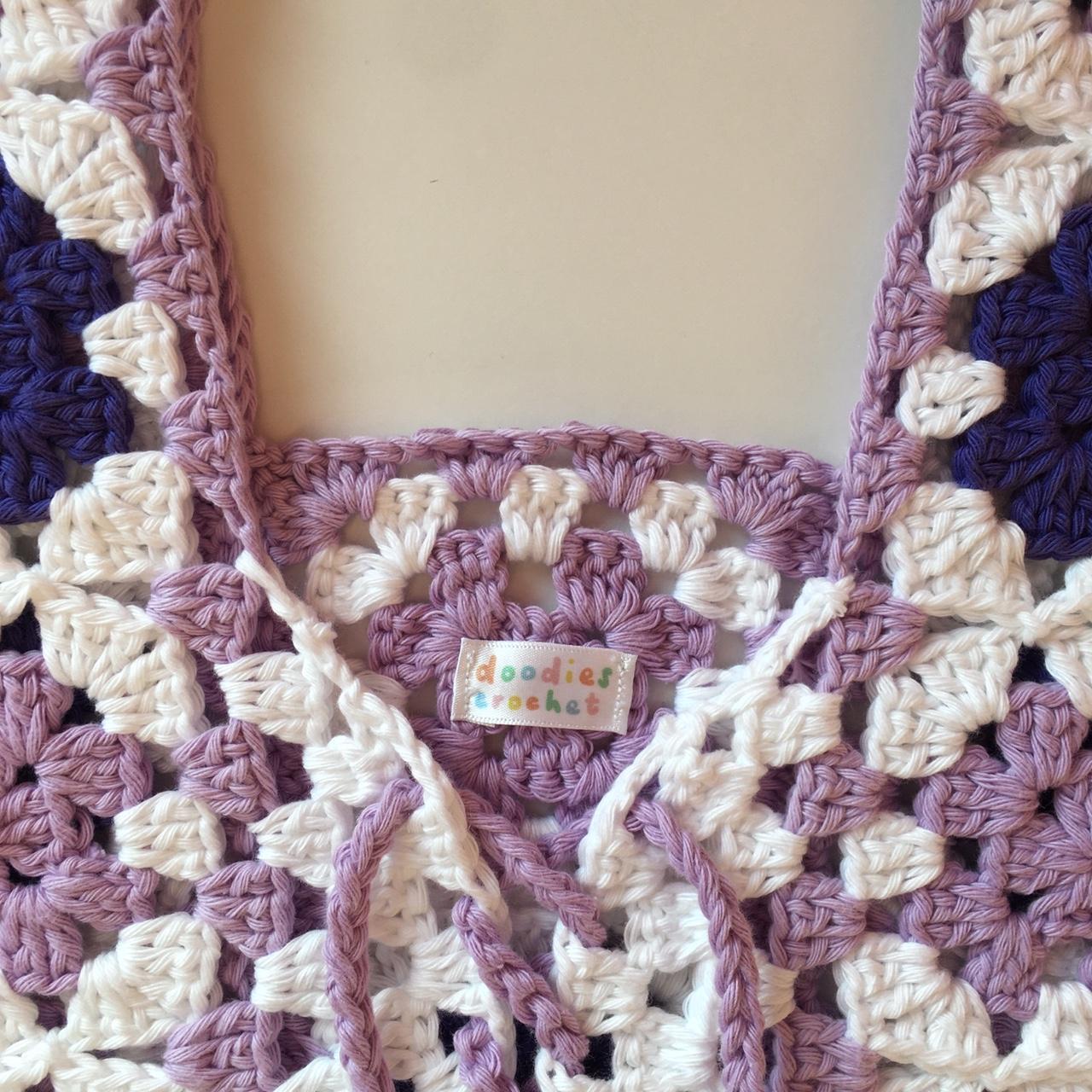 Granny Square Vest Cropped Granny Square Depop