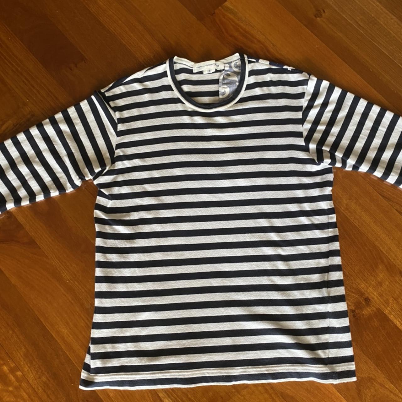 CDG Shirt Striped Long Sleeve - Size medium -... - Depop