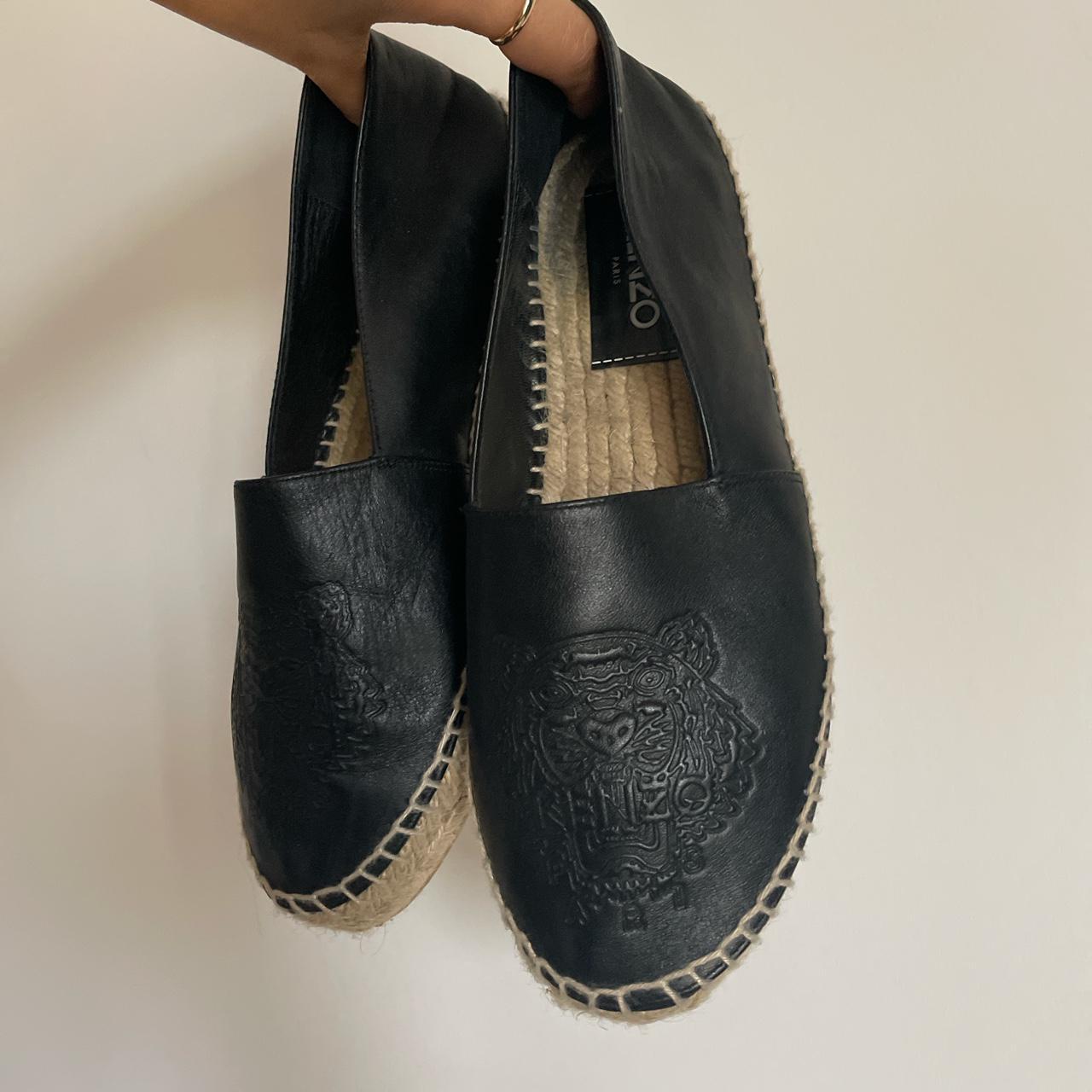 Kenzo espadrilles deals black leather