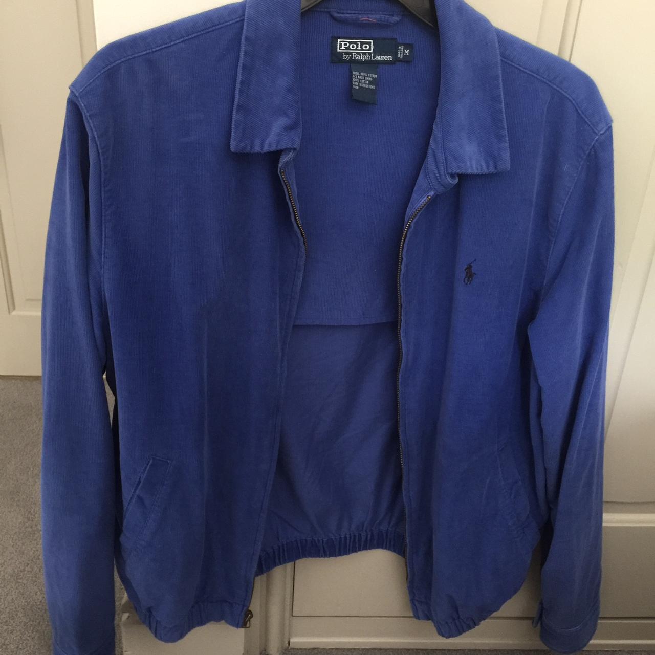Ralph Lauren Jacket Cord jacket Blue Mens medium - Depop