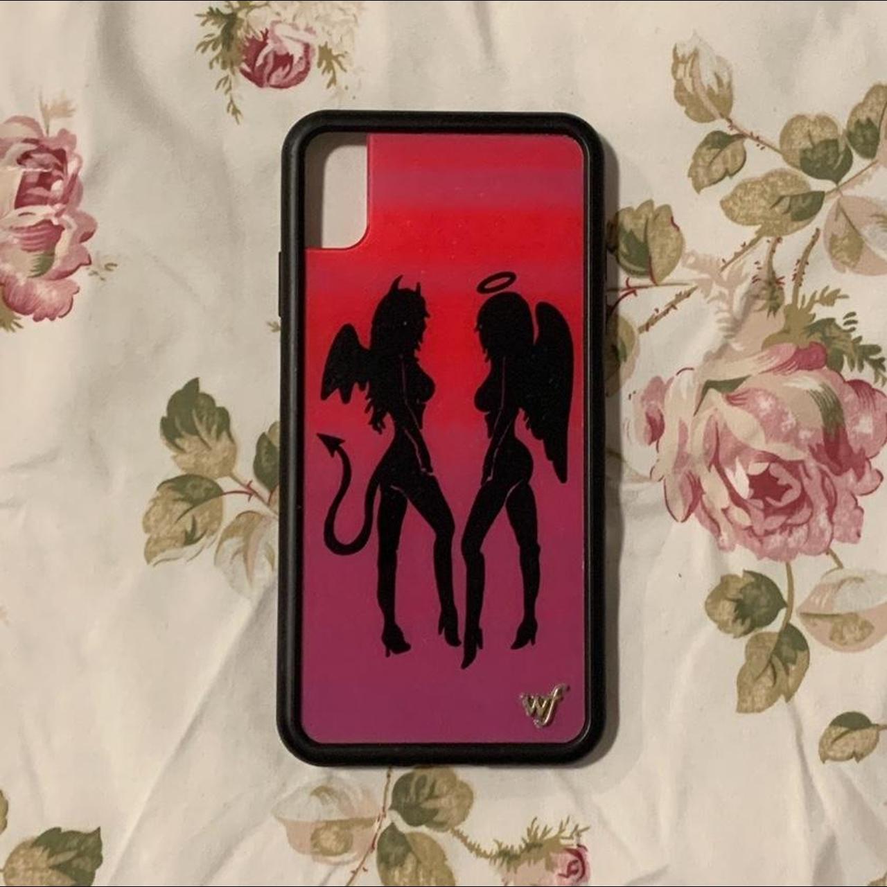 wildflower devil angel iphone xs max case has some Depop