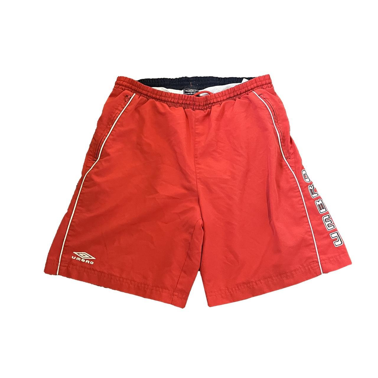 Umbro Men's Red Shorts | Depop