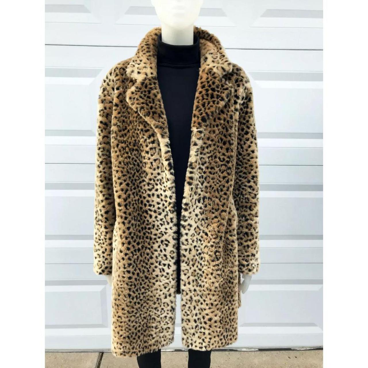 worthington leopard coat