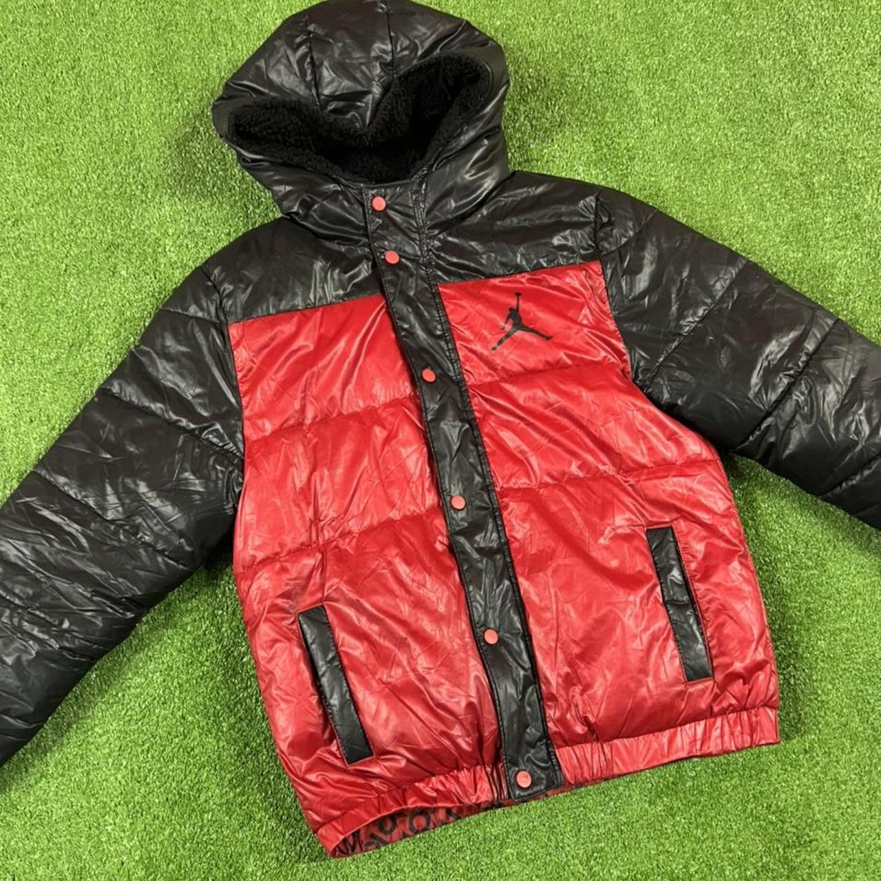 red jordan puffer jacket