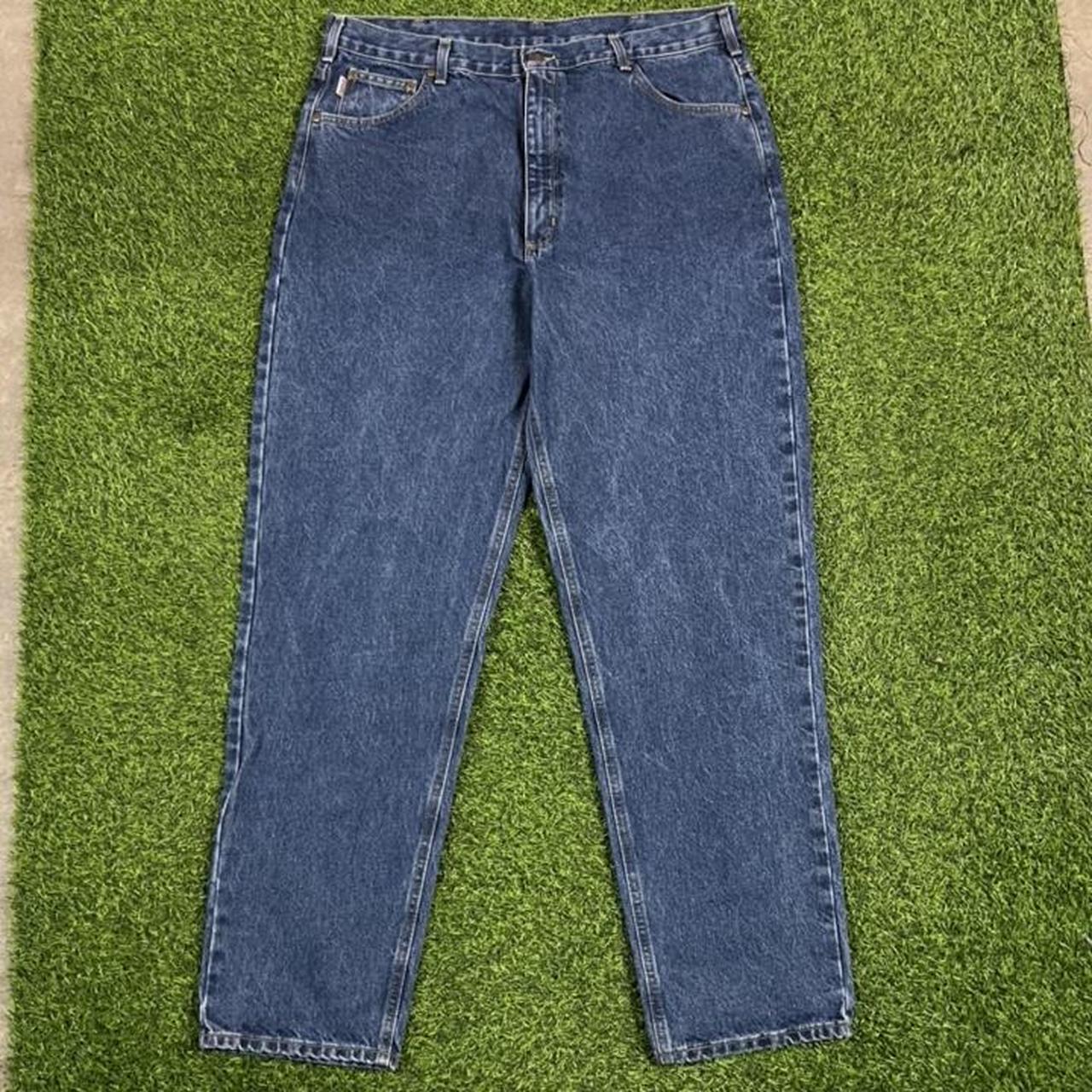 Vintage carhartt workwear jeans Medium wash carhartt... Depop