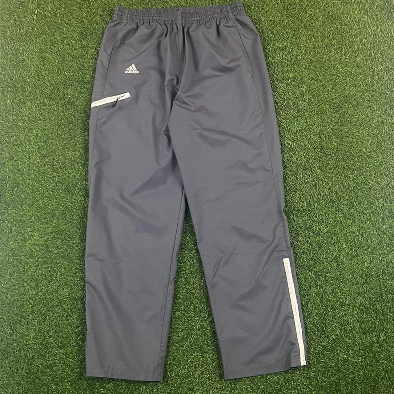 Grey adidas track pants sweat pants Climaproof... Depop