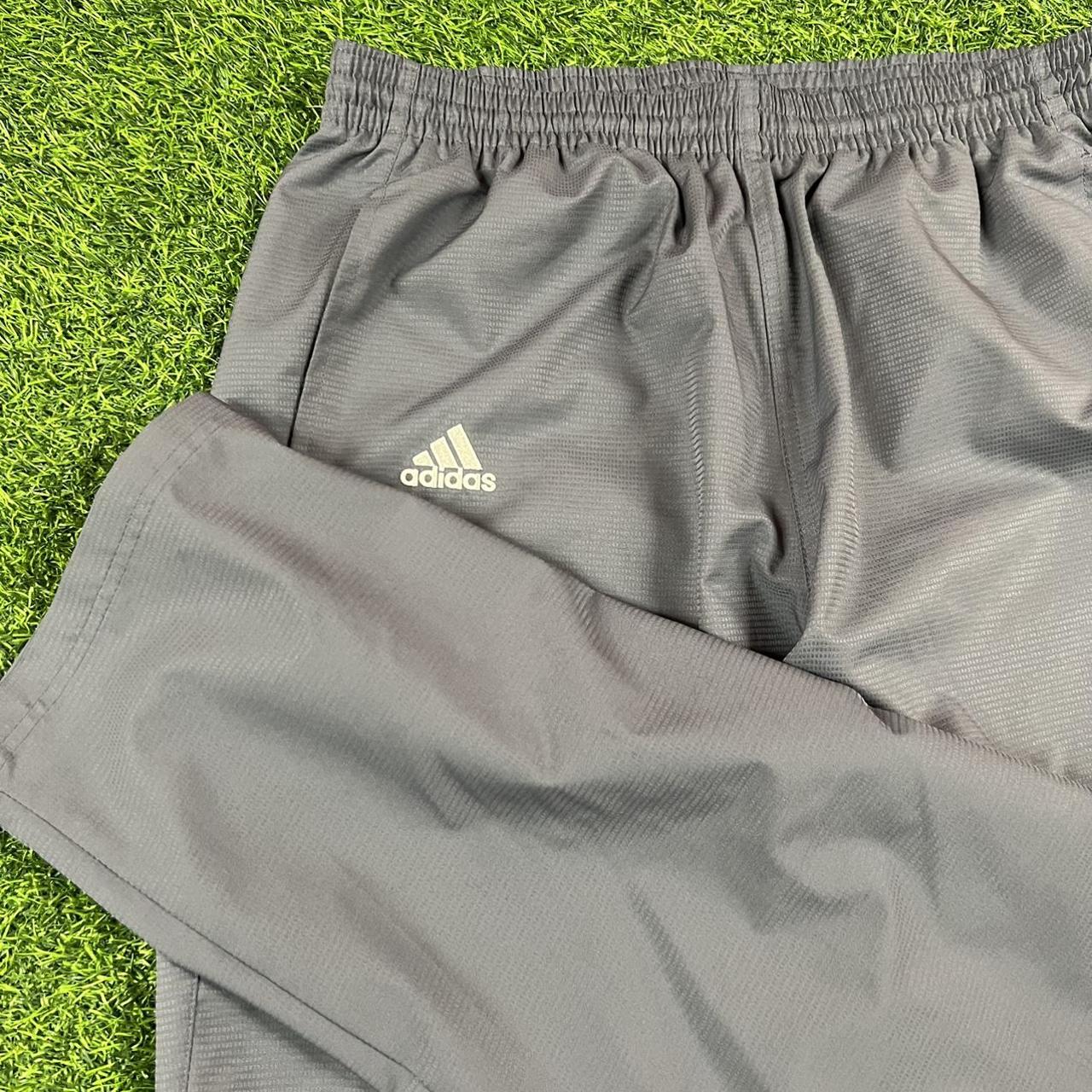 Grey adidas track pants sweat pants Climaproof... Depop