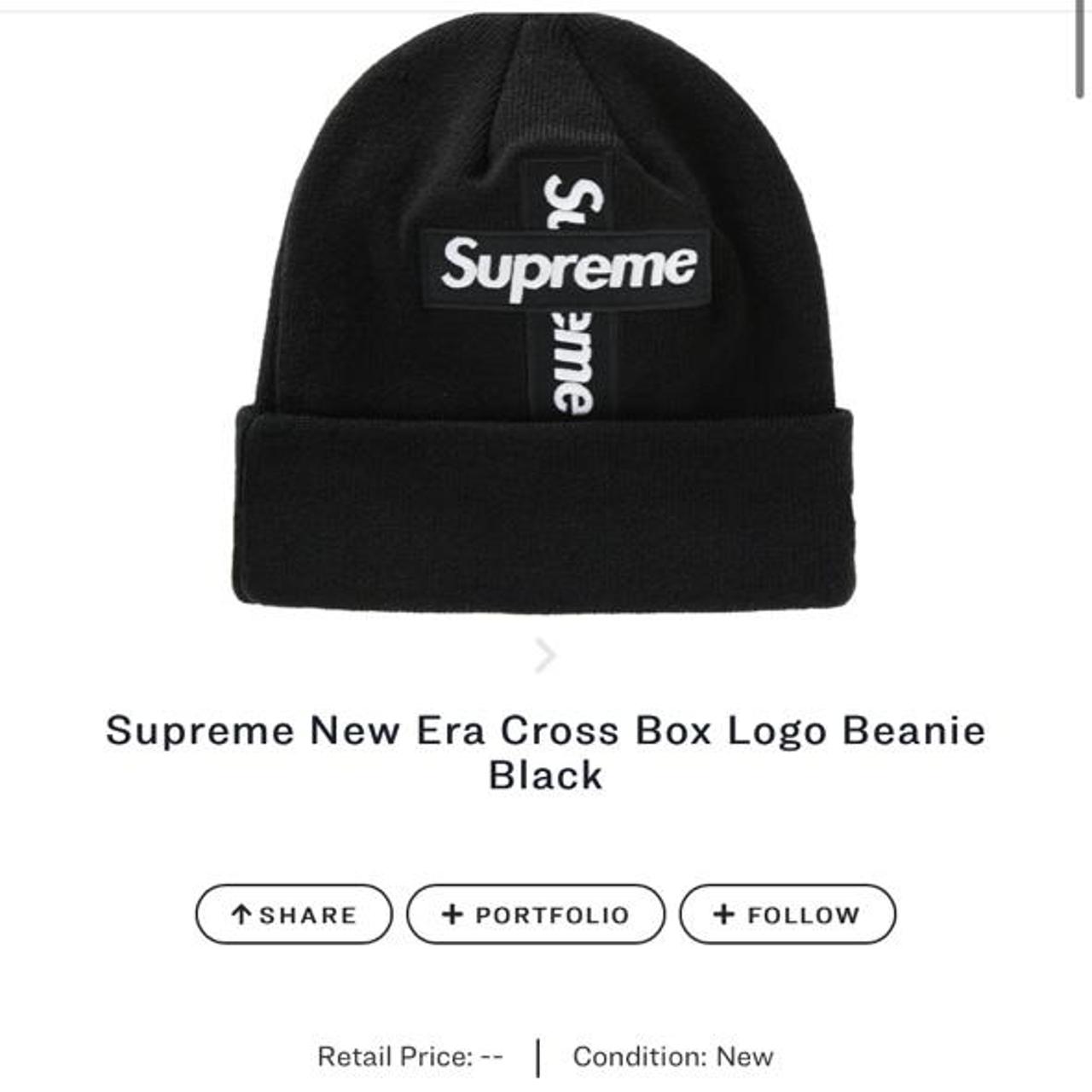 supreme cross beanie