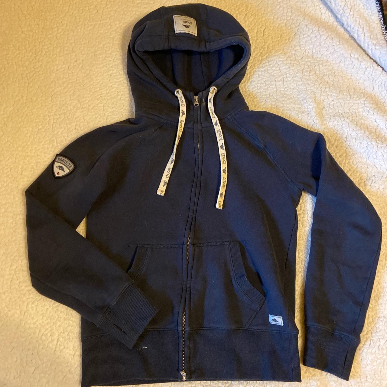 heavy duty zip-up hoodie by Roots73. women's size... - Depop