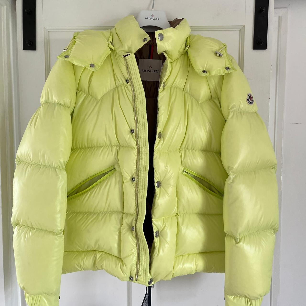 Moncler Men's Yellow Jacket | Depop