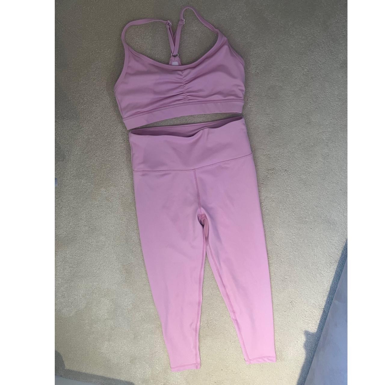 Muscle republic Pink Gym set - leggings &... - Depop