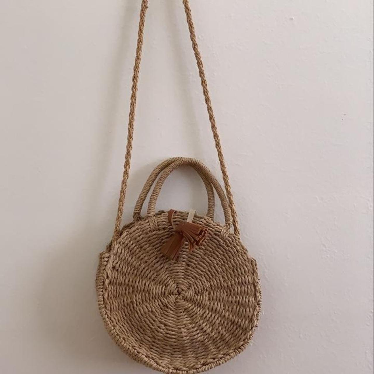 Wicker Bag Round bag By Buji Baja Open top with