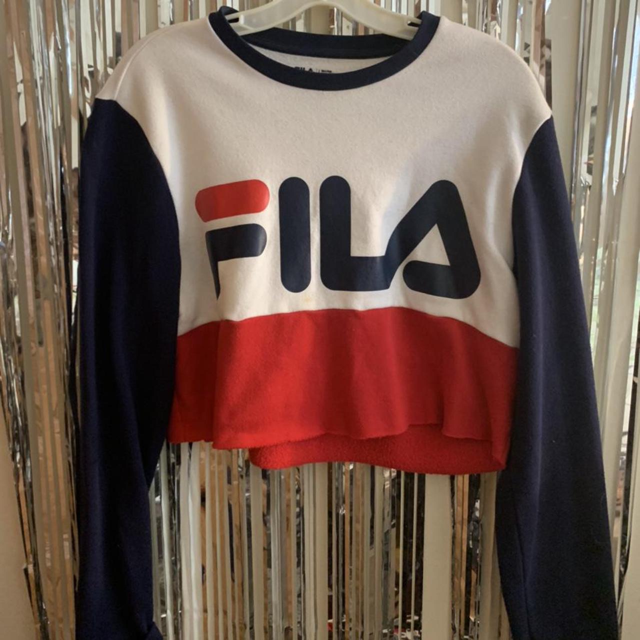 Fila shop crop sweater