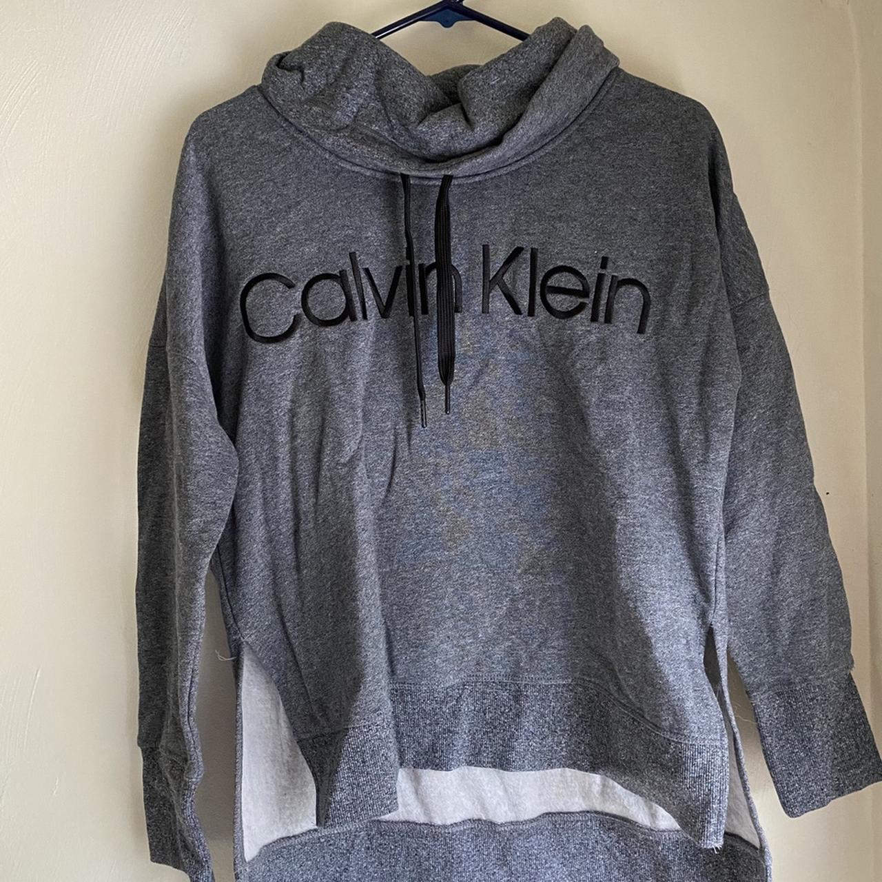 Calvin Klein Women's Black and Grey Hoodie
