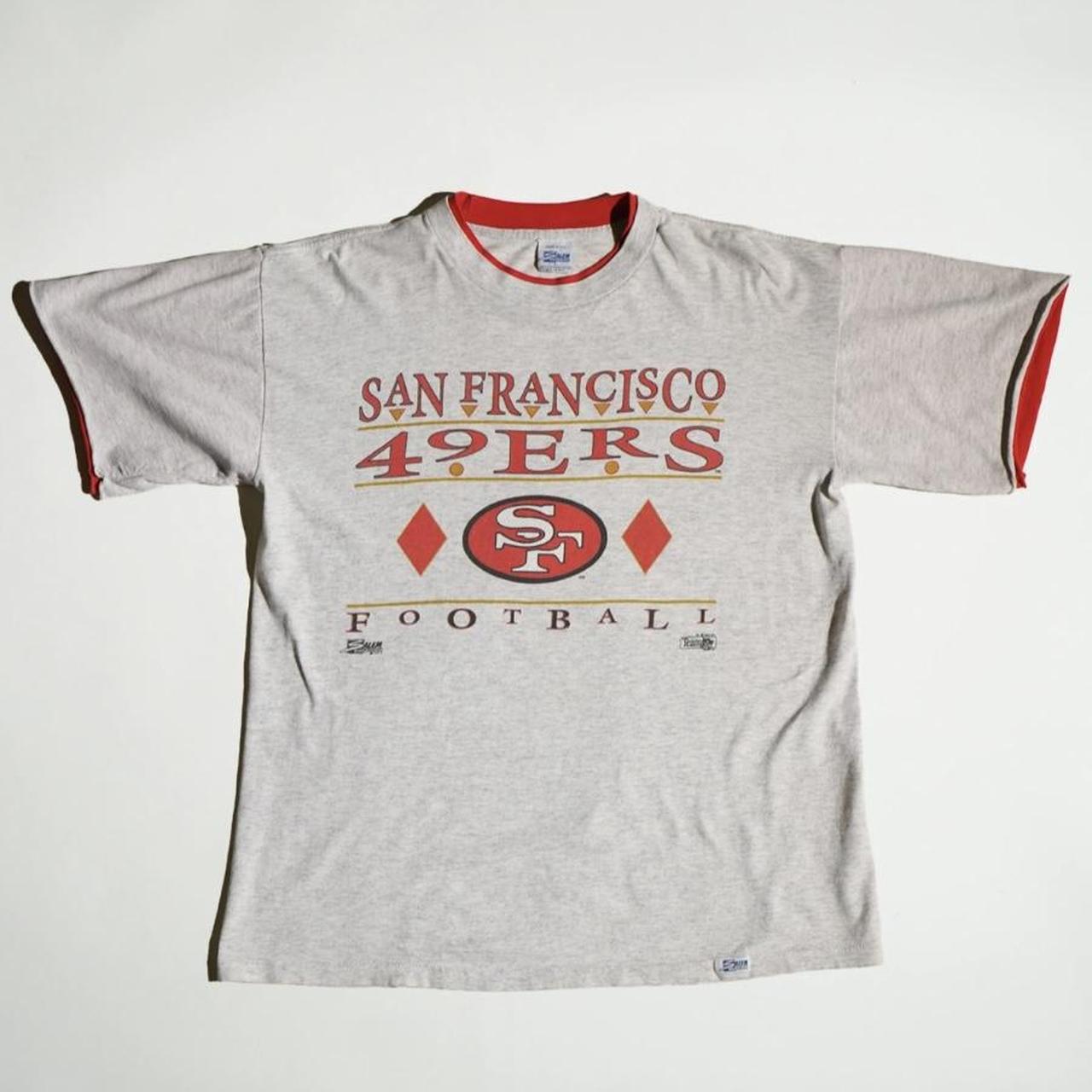 Vintage 90's San Francisco 49ers 100% Cotton T-shirt Size 