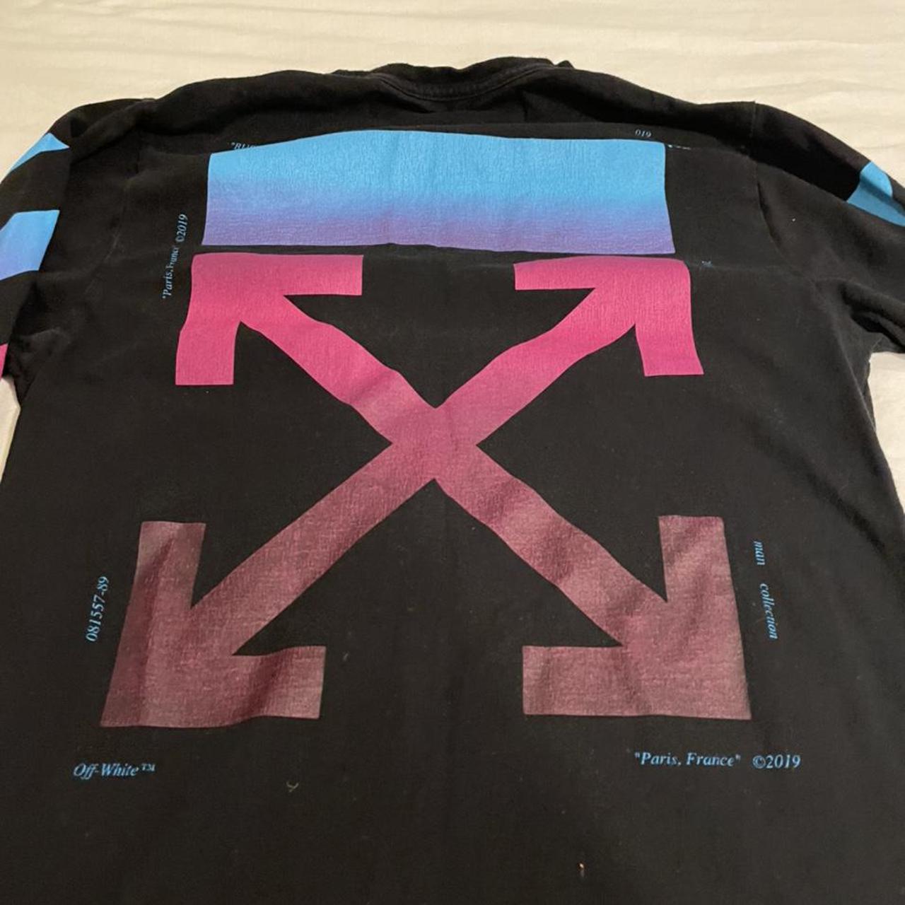 Off white hotsell t shirt gradient