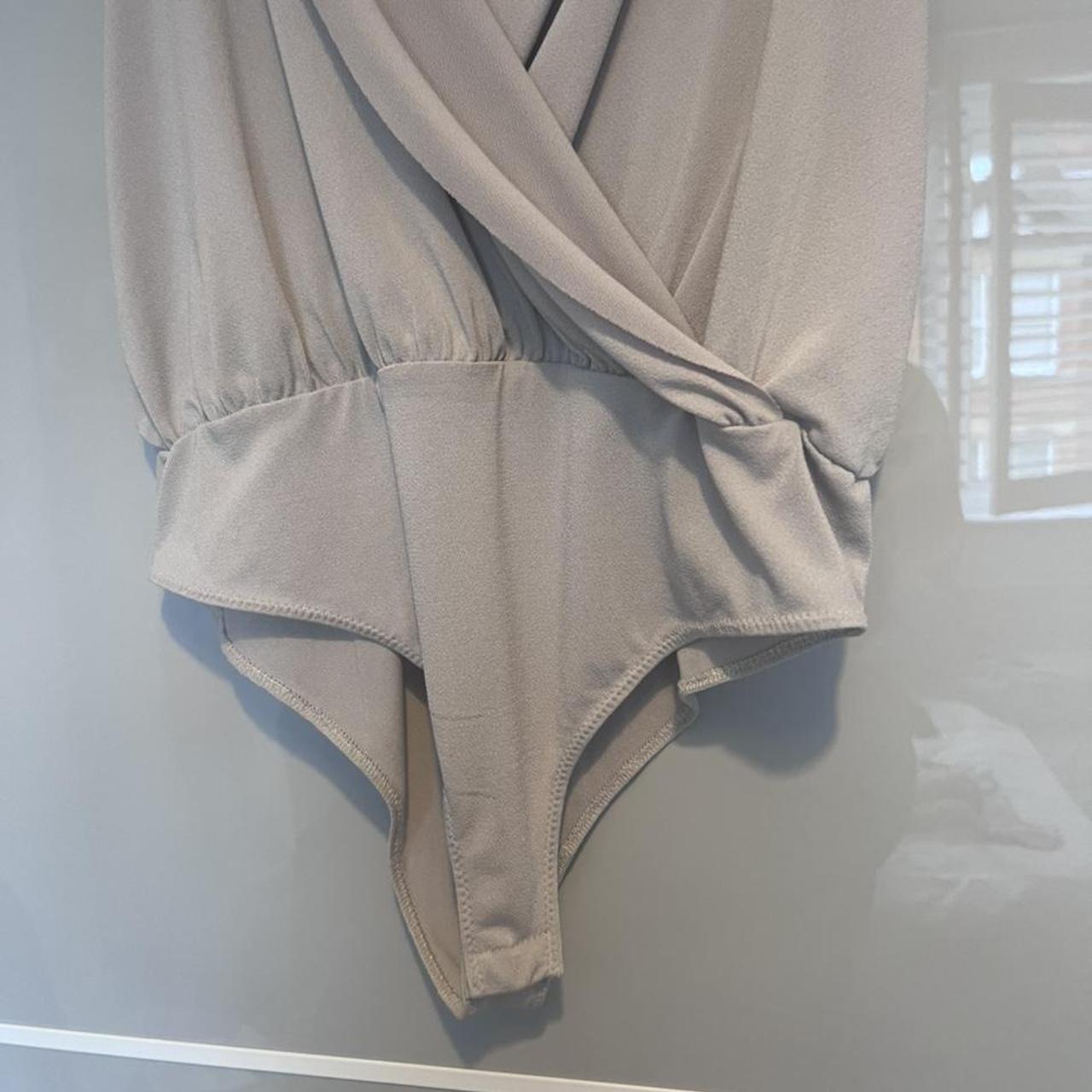 Women's Grey Bodysuit Depop