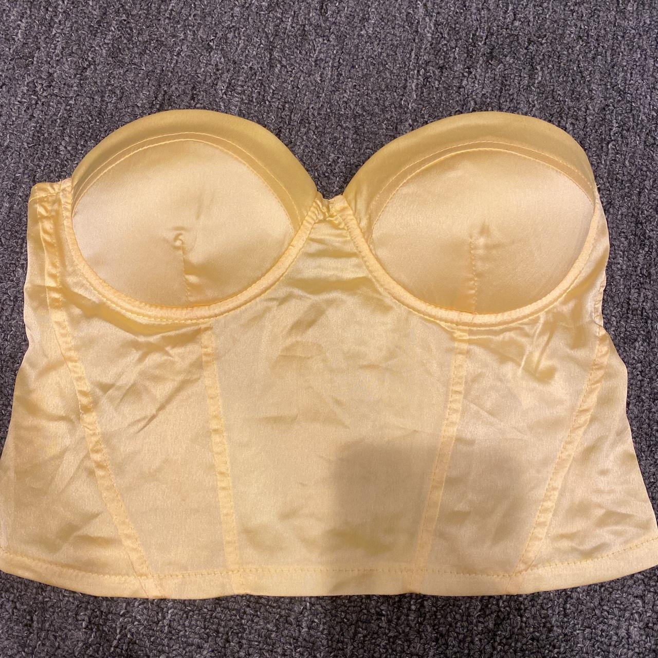 Princess Polly Women's Yellow Corset | Depop