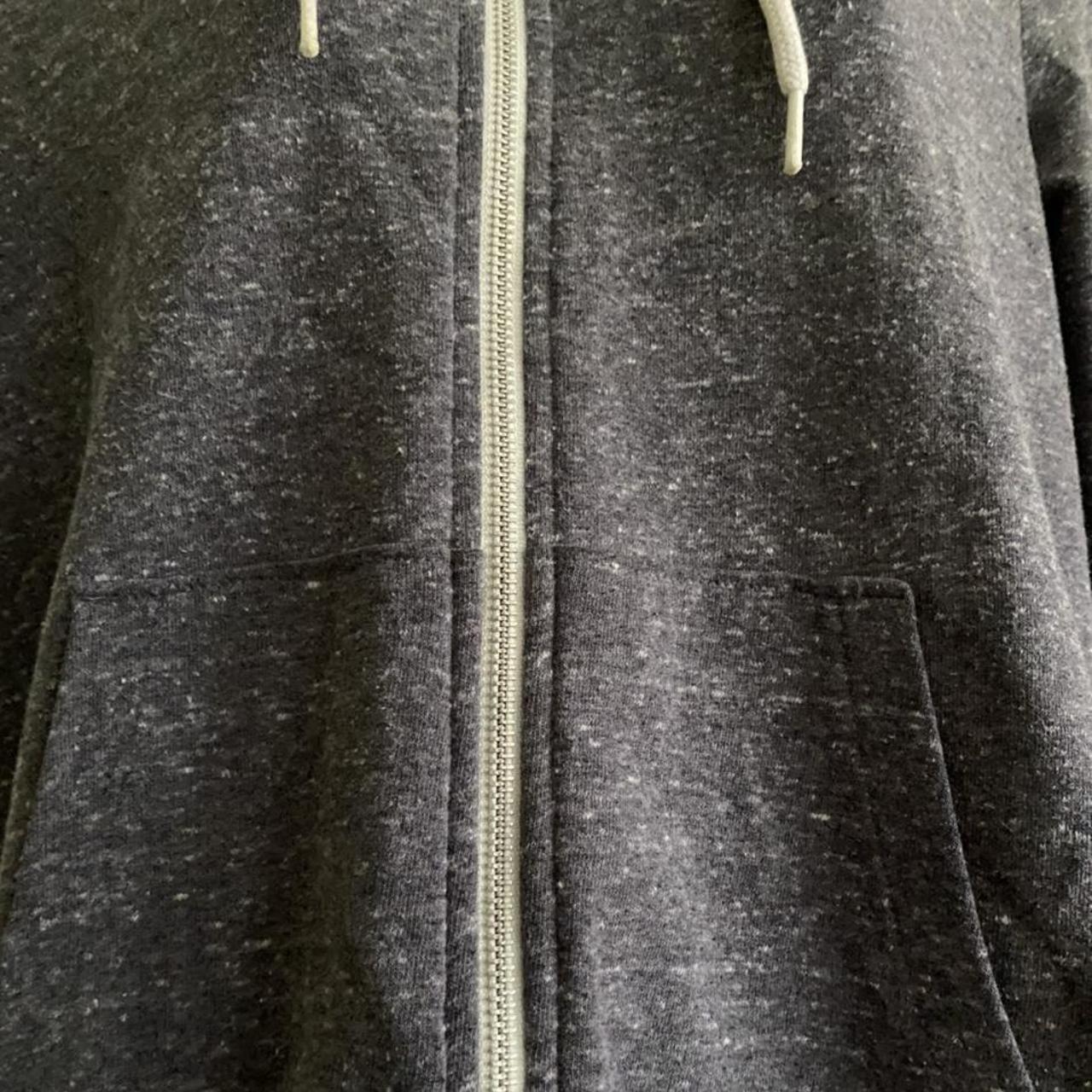 Bluey grey zip up fleece jacket, super comfy!... - Depop