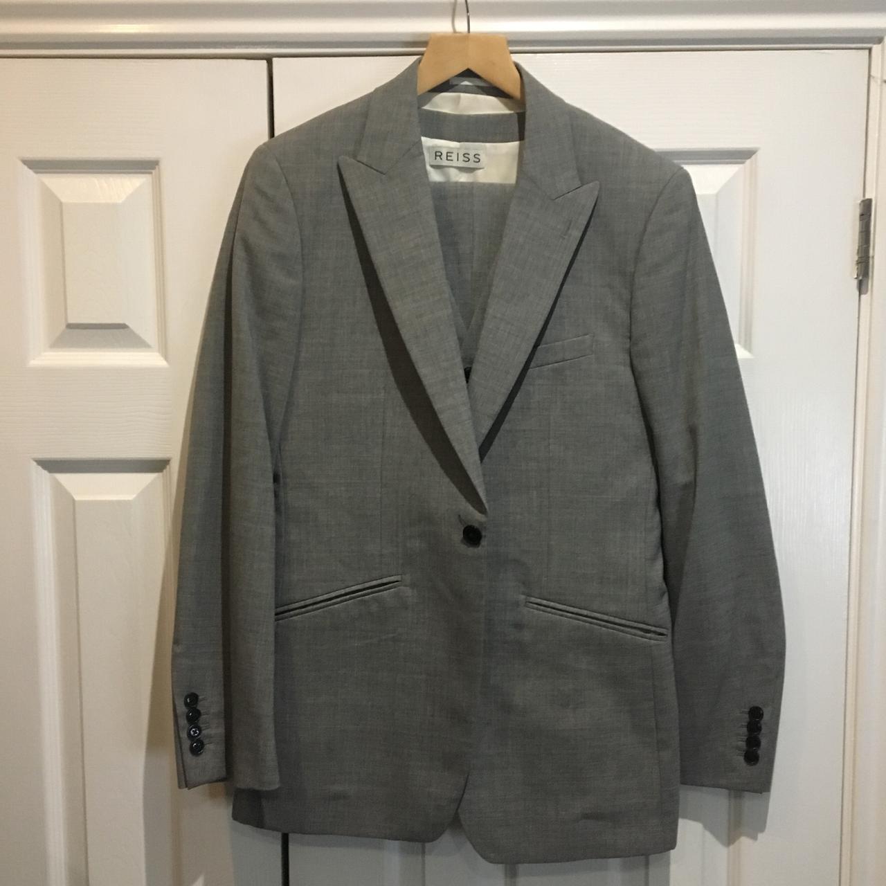REISS grey 3 piece suit. In very good condition.... - Depop