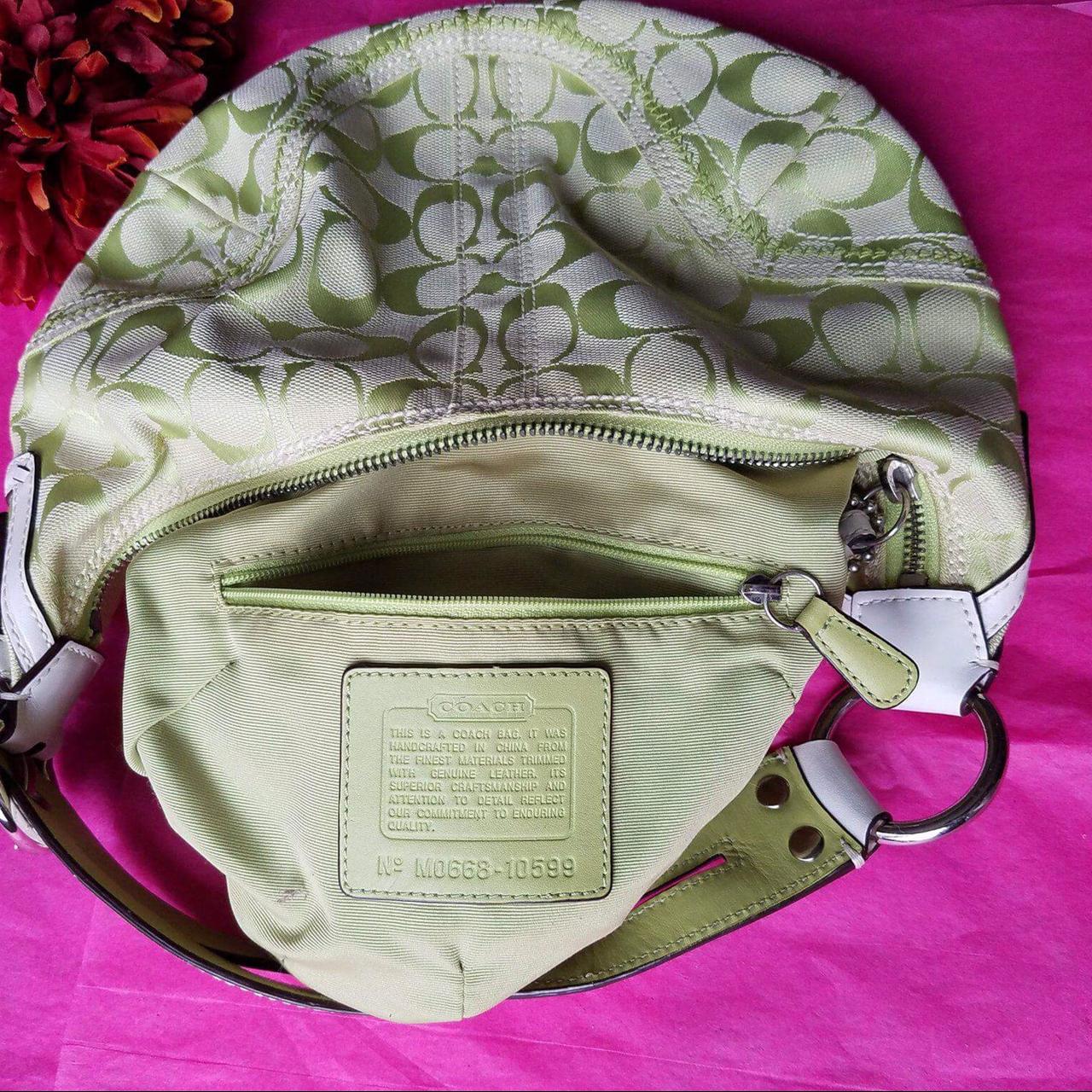 Coach #soho signature monogram lime #green and | Depop