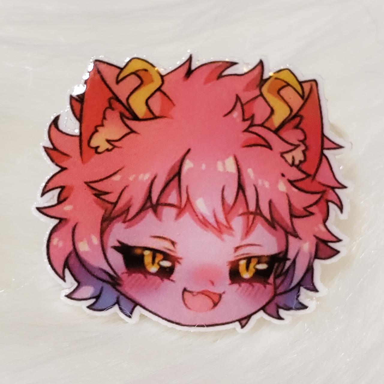 Mina Ashido with Cat Ears Acrylic Pin Let me know if... - Depop