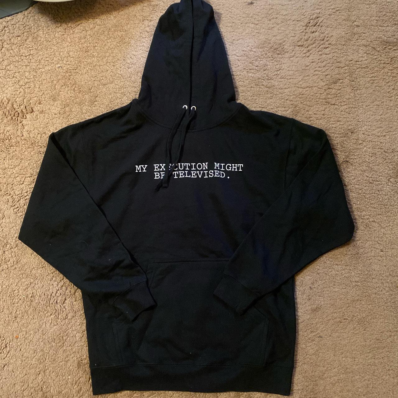 Independent Men's Black and White Hoodie Depop