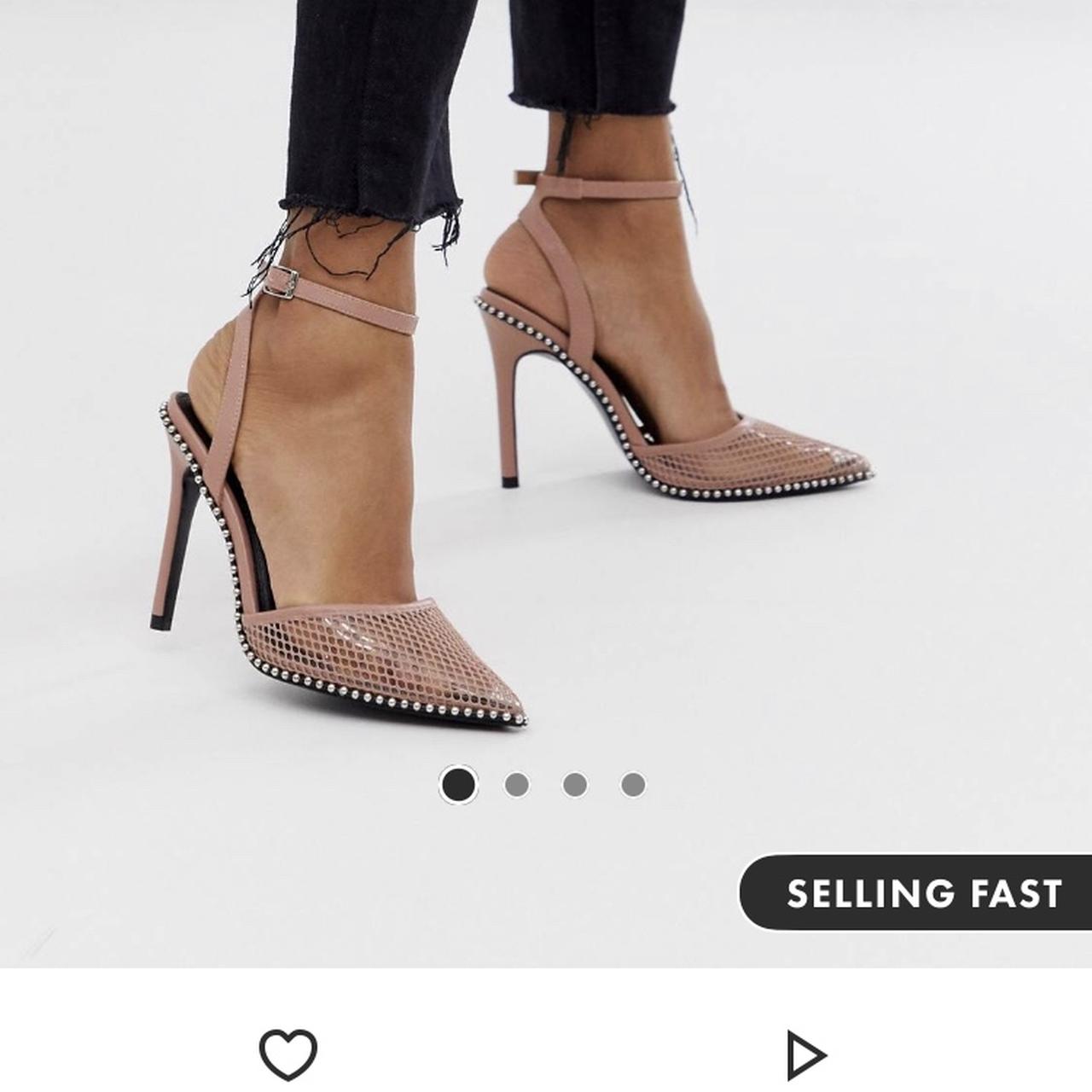 Asos design pixie pointed 2025 high heels with studs